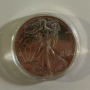 Stunning 1987 $1 Silver Eagle | Liberty 1 oz. Fine Silver-One Dollar | Rare Coin